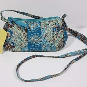 NWT blue paisley crossbody purse